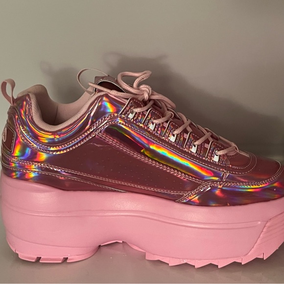 Womens Fila Disruptor Festival Platform Wedge Athletic Shoe - Pirouette Size 10 - Picture 8 of 15